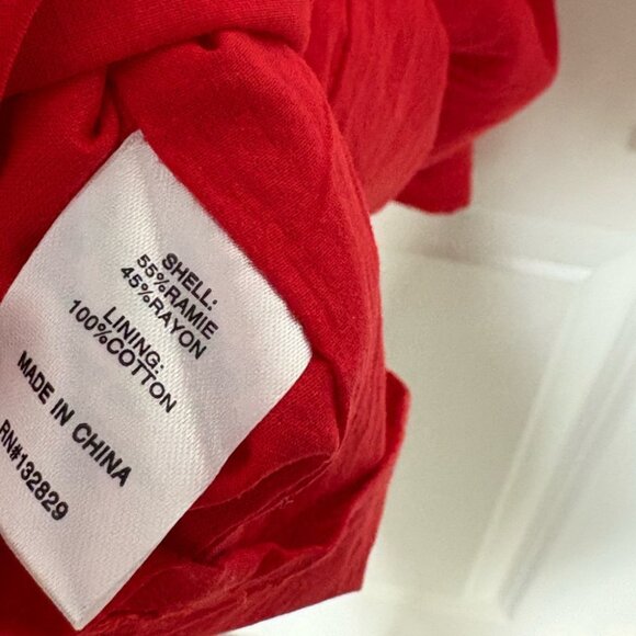 NEW NWT Superdown Elizabeth One Shoulder Red Mini Dress Ruffle Size M - Picture 8 of 8